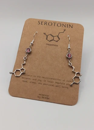 Serotonin molecule earrings, marke: Sonstiges, zustand: Neu, 10,00 €, 11,20 € inklusive Vinted-Käuferschutz
