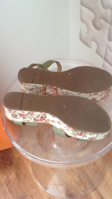 Sandales #originales fleuries cuir #37 4