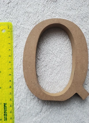 Lettre Q en bois brut à décorer (3 + 1 offert dans tout le dressing), estado: Muy bueno, 3,00 €, 3,85 € Protección al comprador Pro incluida