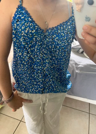 Débardeur bleu, brand: Kilky, condition: Very good, size: S / 36 / 8, €4.00, €4.90 includes Buyer Protection