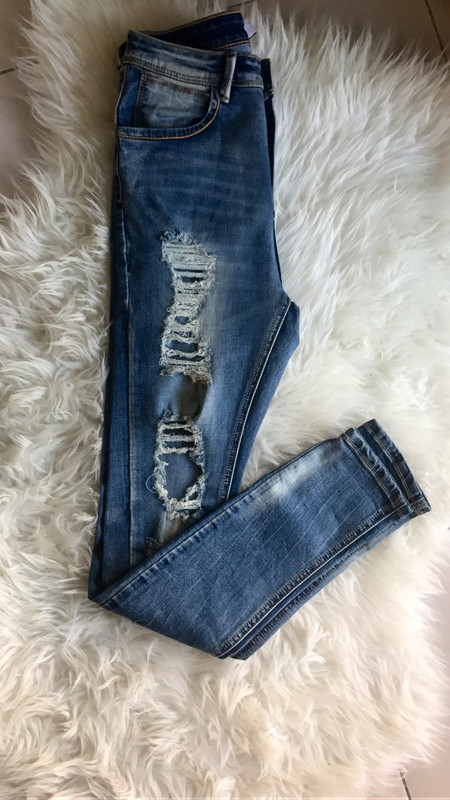 Jeans taille haute Sixth June  2