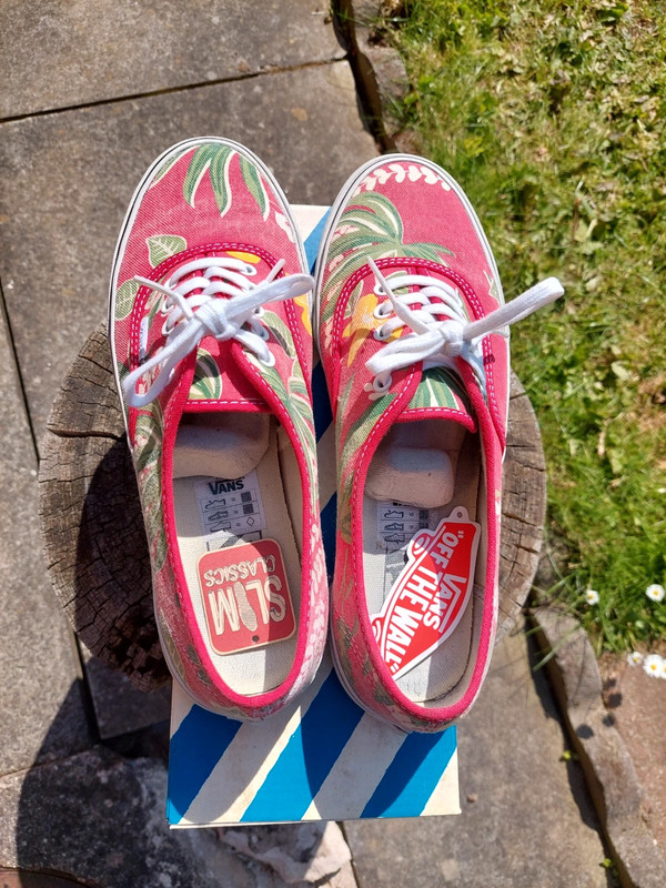 Vans authentic clearance slim rose