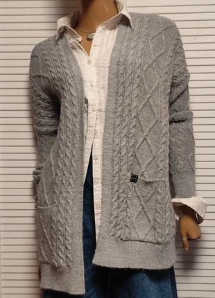 Cárdigan largo punto trenzado Superdry Vintage años 90's, marque: Superdry, état: Très bon état, taille: S / 36 / 8, 15,90 €, 17,40 € Protection acheteurs incluse