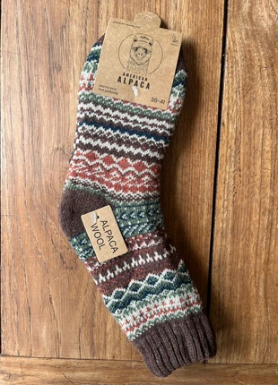 36-41, Dikke gebreide alpaca wollen sokken in multi color, merk: Alpaca, staat: Nieuw zonder prijskaartje, maat: Universeel, € 4,00, € 4,90 inclusief Kopersbescherming Pro