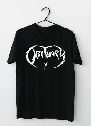 T-Shirt Obituary Unisex Black Cotton Classic FIT Metal, marca: Estamperia Sur, estado: Muito bom, tamanho: S, €10.00, €11.20 inclui Proteção do Comprador