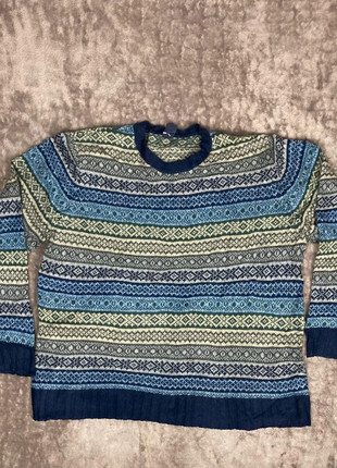 Pull Bleu et Jaune à motifs Ethnic Vintage, marque: GAP, état: Bon état, taille: XL, 10,00 €, 11,20 € Protection acheteurs (Pro) incluse