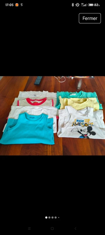 Lot 7 débardeurs, t-shirts sans manches
