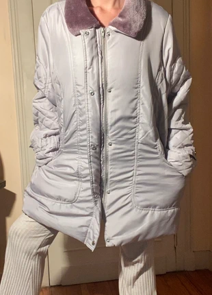 Caban veste made in France gris perle violet - Col fausse fourrure - Vintage, marke: Vintage Dressing, zustand: Sehr gut, größe: L / 40 / 12, 20,00 €, 21,70 € inklusive Vinted-Käuferschutz