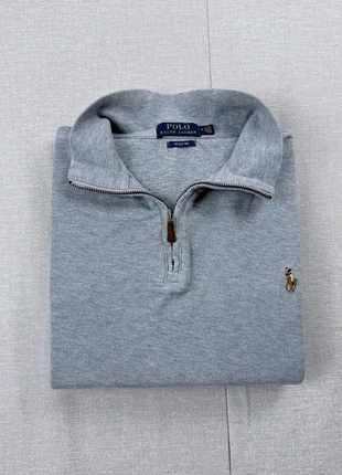 Half zip 1/4 zip pull camionneur col roulé Ralph Lauren gris nouveau logo | Taille M, marque: Ralph Lauren, état: Très bon état, taille: M, 65,00 €, 68,95 € Protection acheteurs (Pro) incluse