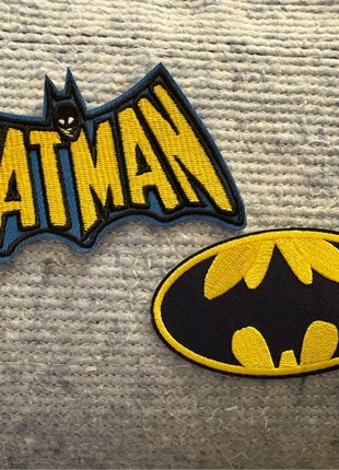 Lot de 2 écussons thermocollant Batman, marca: Batman, estado: Muito bom, €5.00, €5.95 inclui Proteção do Comprador Pro