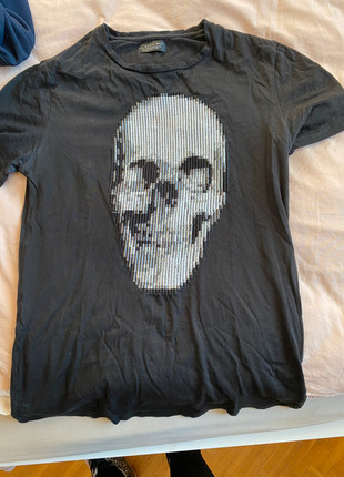 T shirt zara homme t te de mort Vinted