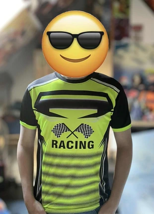 T-shirt Racing fluo Mad.WL – Style sport ultra dynamique, parfait pour les fans de vitesse, estado: Novo sem etiquetas, tamanho: L, €5.00, €5.95 inclui Proteção do Comprador