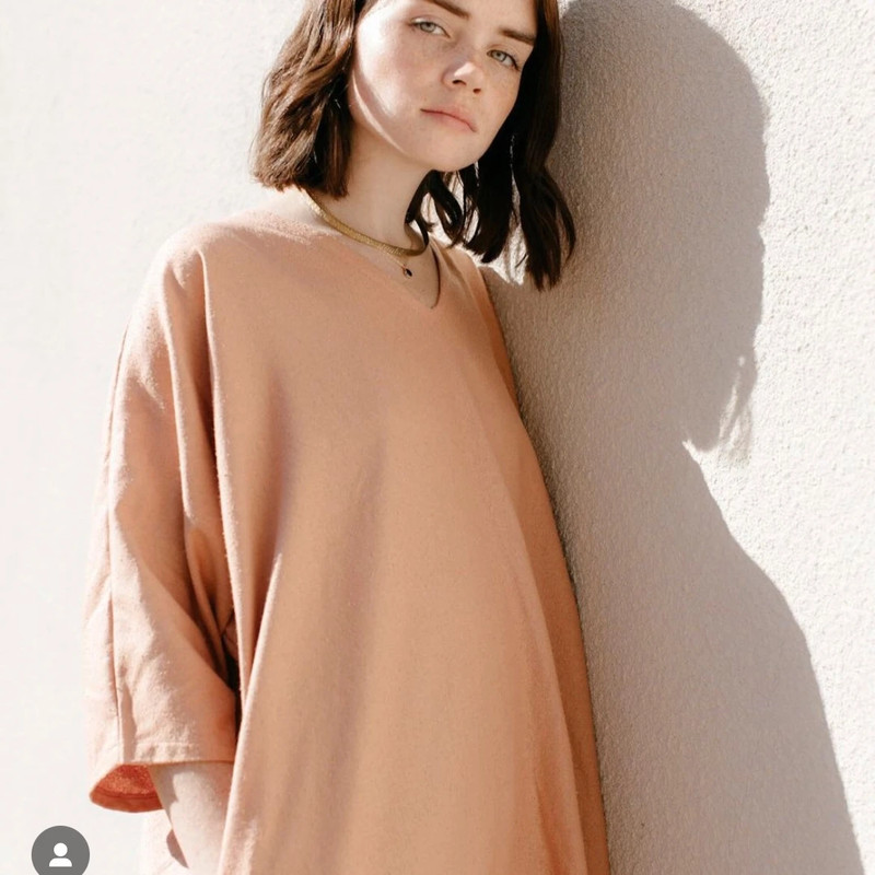 Two Fold Clothing raw silk oversized loose dress 3