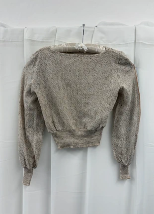 90s vintage thick waistband balloon sleeve beige jumper, brand: y2k, condition: Very good, size: M / 10, £9.00, £10.15 includes Buyer Protection Pro