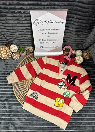 VIN247.5A - sweat Mario 5/6 ans, marque: Super Mario, état: Très bon état, taille: 5 ans / 110 cm, 4,90 €, 5,85 € Protection acheteurs (Pro) incluse