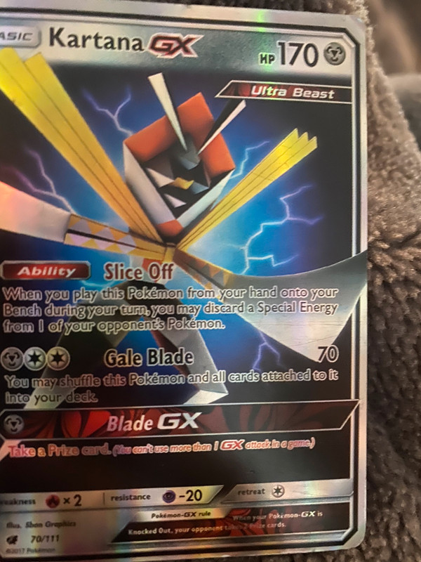 Carte Pokémon Kartana GX hp 170 70/111 - Vinted