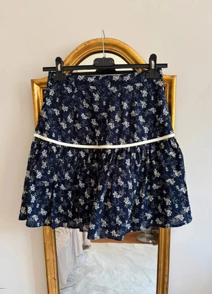 Jupe à volant d’été avec fleurs, marca: Karl Marc John, estado: Muito bom, tamanho: S / 36 / 8, €4.00, €4.90 inclui Proteção do Comprador Pro