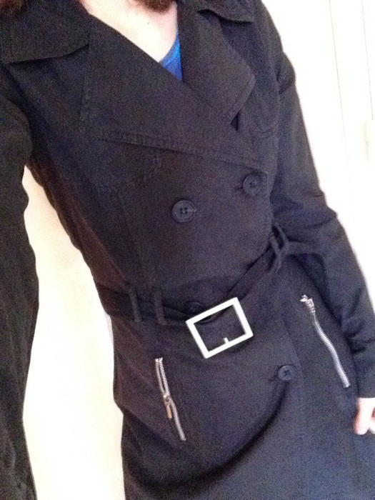 Trench coat  veste Noir Xanaka 5