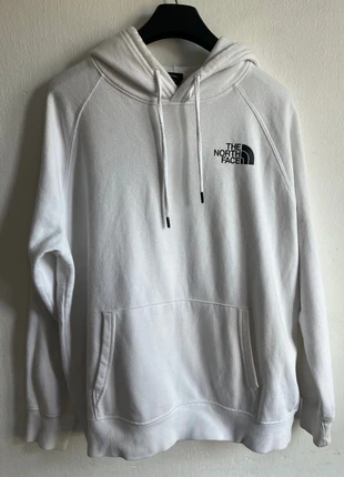 Sudadera blanca The North Face con capucha y logo grande atrás., marque: The North Face, état: Très bon état, taille: L, 25,00 €, 26,95 € Protection acheteurs incluse