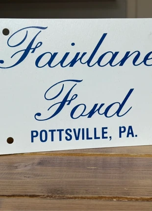 Plaque concessionnaire américain Ford, marque: Ford, état: Bon état, 10,00 €, 11,20 € Protection acheteurs incluse