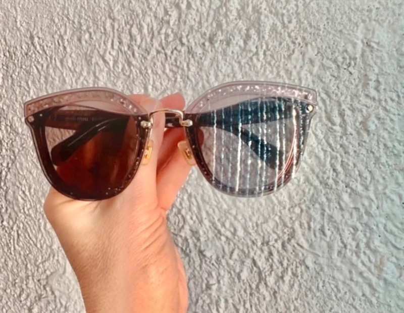 Occhiali da sole miu miu glitter clearance
