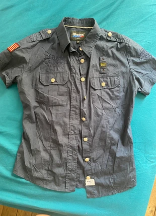Chemise cintrée style militaire Blauer Usa, brand: Blauer USA, condition: Very good, size: M / 38 / 10, €8.00, €9.10 includes Buyer Protection