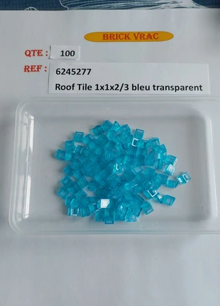 Lego vrac briques roof tile 1x1x2/3 bleu transparent, brand: LEGO, condizioni: Ottime, taglia: Taglia unica, €3.00, €3.85 include la Protezione acquisti Pro