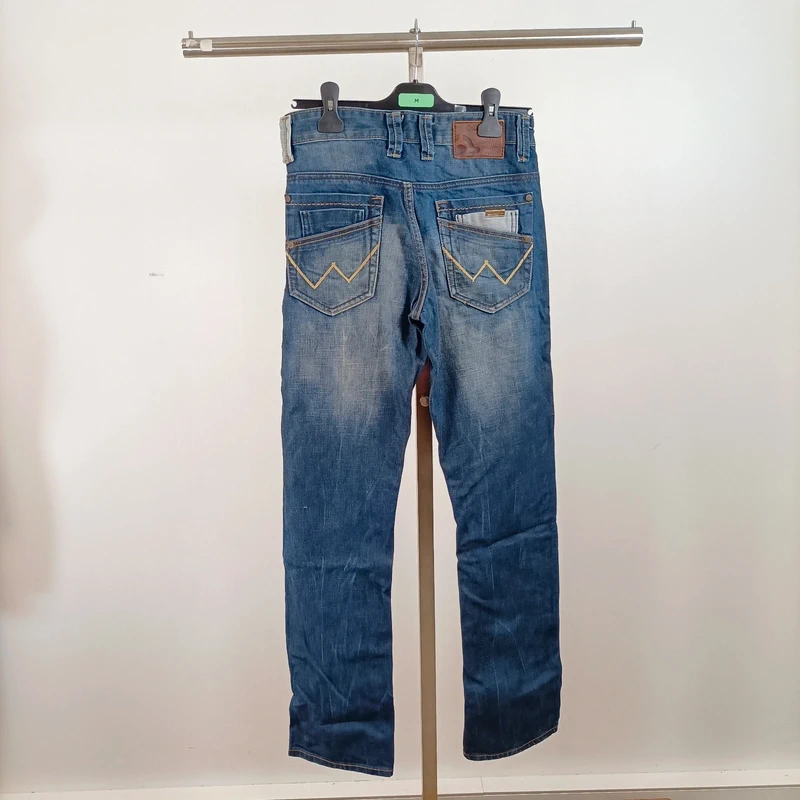 Jean slim Bonobo taille 34 vintage brut 100 % coton délavé coupe ajustée A1522 - photo numéro 6