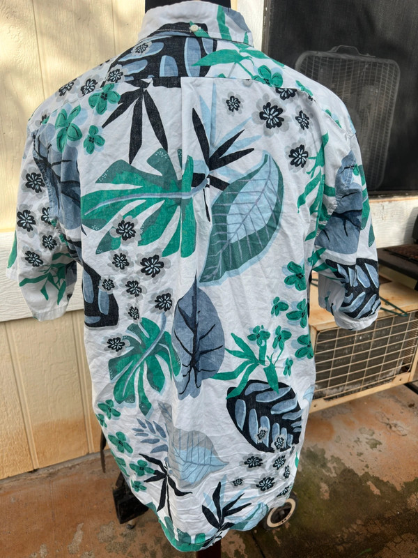 PreOwned Reyn Spooner Multicolored Hawaiian Print Full Button Men's Classic XL 2