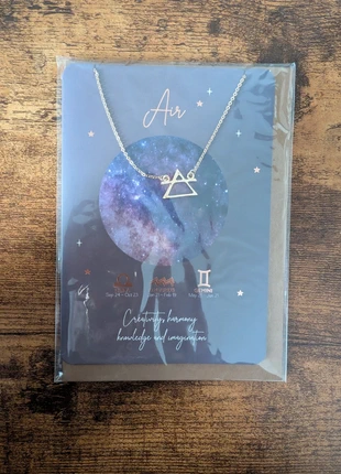 Air element zodiac necklace with greeting card, brand: Spirit of Equinox, condition: New with tags, £3.00, £3.85 includes Buyer Protection Pro