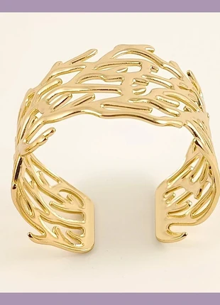 Bracelet manchette doré motif entrelacs élégant style moderne et raffiné, brand: MelyBelle, condition: New without tags, €12.00, €13.30 includes Buyer Protection