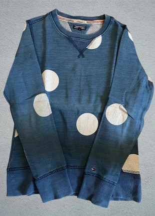 Pull Tommy Hilfiger bleu et blanc-8ans, marke: Tommy Hilfiger, zustand: Sehr gut, größe: 8 Jahre / 128, 12,00 €, 13,30 € inklusive Vinted-Käuferschutz