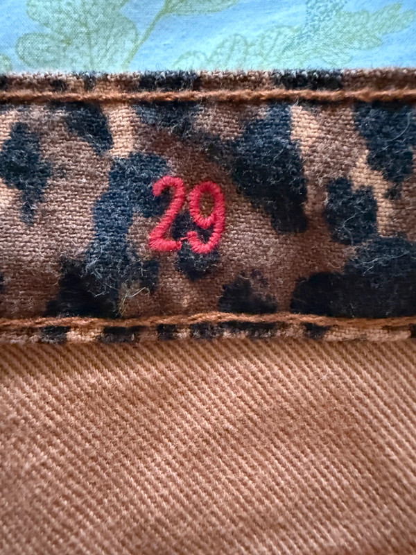 Pantalon jean léopard Sézane taille 29 fuselé - photo numéro 11