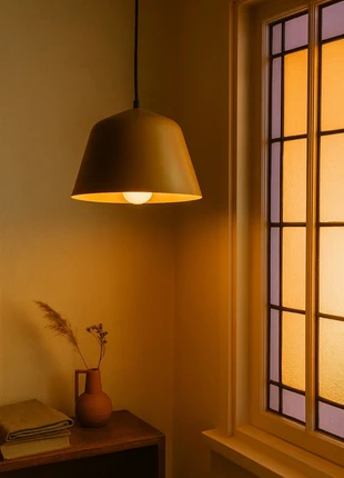 Hanglamp Otis Oker – Retro Wabi-Sabi Stijl | 22 cm hoog | 29,5 cm Ø, marque: merkloos, état: Bon état, 42,50 €, 45,33 € Protection acheteurs incluse