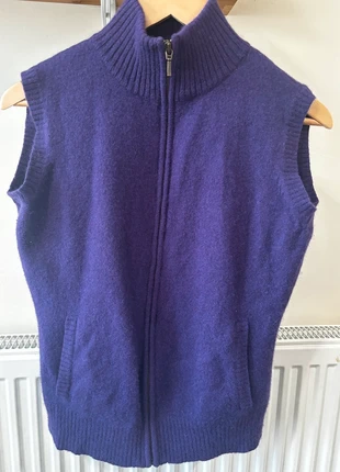 Woolovers pure new wool zip sleeveless vest gilet side L, brand: WoolOvers, condition: Good, size: L / UK 16-18, £9.00, £10.15 includes Buyer Protection