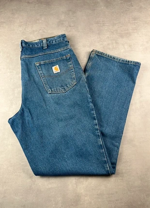 Jean carhartt workwear baggy bleu patiné vintage - Taille 36x34, marca: Carhartt, estado: Muito bom, tamanho: PT 46 | W36, €29.00, €31.15 inclui Proteção do Comprador Pro