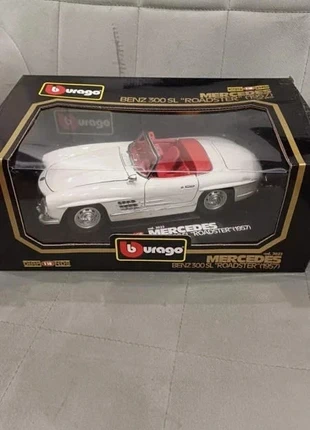 🔷 Mercedes-Benz 300 SL Roadster 1957 – Bburago – Miniature de collection 1/18, brand: Mercedes-Benz, condition: Very good, size: Preemie, up to 44cm, €30.00, €32.20 includes Buyer Protection