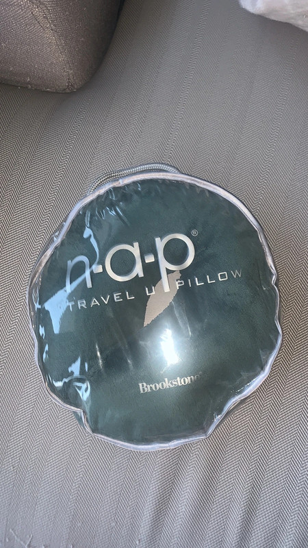 NAP travel pillow Brookstone