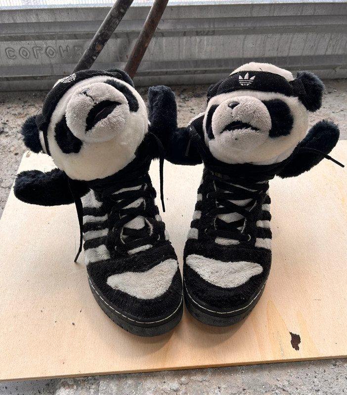 Adidas x Jeremy Scott JS Panda Bear Shoes col bianco nero taglia 46 - Vinted