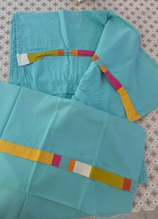 Parure de lit 1 place bleu turquoise, brand: sans marque, condition: Very good, size: Single (135-150 cm x 200-220 cm), €5.00, €5.95 includes Buyer Protection