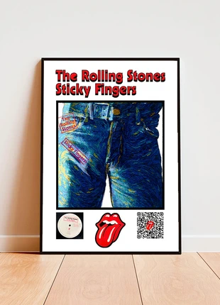 Poster Rolling Stones "Sticky Fingers" - Stile Van Gogh | Stampa artistica unica, marca: The Rolling Stones, estado: Nuevo sin etiquetas, 6,00 €, 7,00 € Protección al comprador incluida