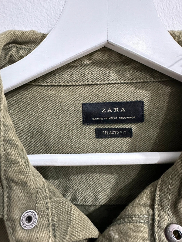 Veste en jean kaki Zara taille M 2