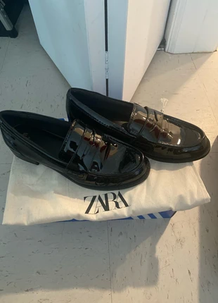Zara Patent Leather penny loafers(shiny), brand: Zara, condition: New without tags, size: 8, $13.00, $14.35 includes Buyer Protection