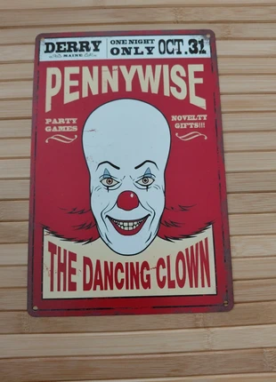 Metalen wandbord pennywise IT dancing clown, marque: Stephen King, état: Neuf sans étiquette, 10,00 €, 11,20 € Protection acheteurs incluse
