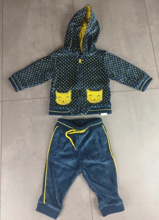Ensemble survêtement bébé fille orchestra velours marine jaune, brand: Orchestra, condition: Very good, size: 9-12 months / 74 cm, €6.00, €7.00 includes Buyer Protection
