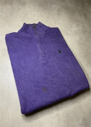Pull Half-Zip Ralph Lauren | Taille XL enfant - M Homme | Violet, brand: Ralph Lauren, condition: Good, size: M, €15.00, €16.45 includes Buyer Protection