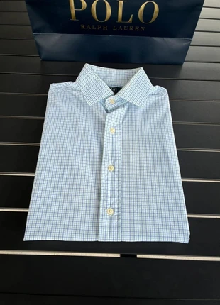 Chemise manche longue à carreaux 100% coton Ralph Lauren blanc/bleu/vert taille S, marque: Ralph Lauren, état: Très bon état, taille: S, 27,99 €, 30,09 € Protection acheteurs (Pro) incluse