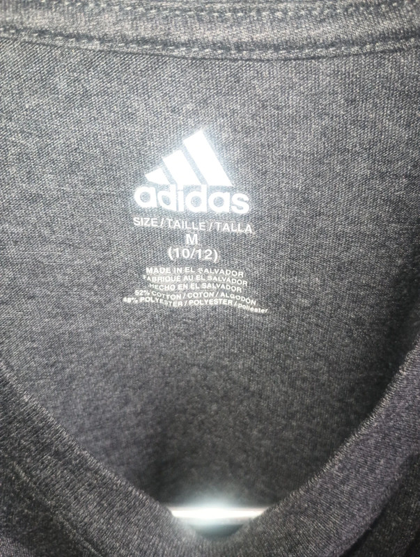 Adidas Grey cotton T-shirt M(10/12) 2