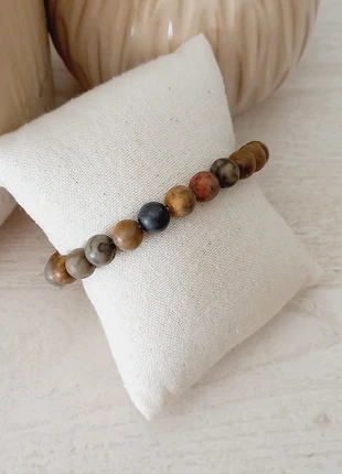 Bracelet en pierres naturelles grand poignet, marca: lithotherapie, estado: Novo sem etiquetas, €6.30, €7.32 inclui Proteção do Comprador