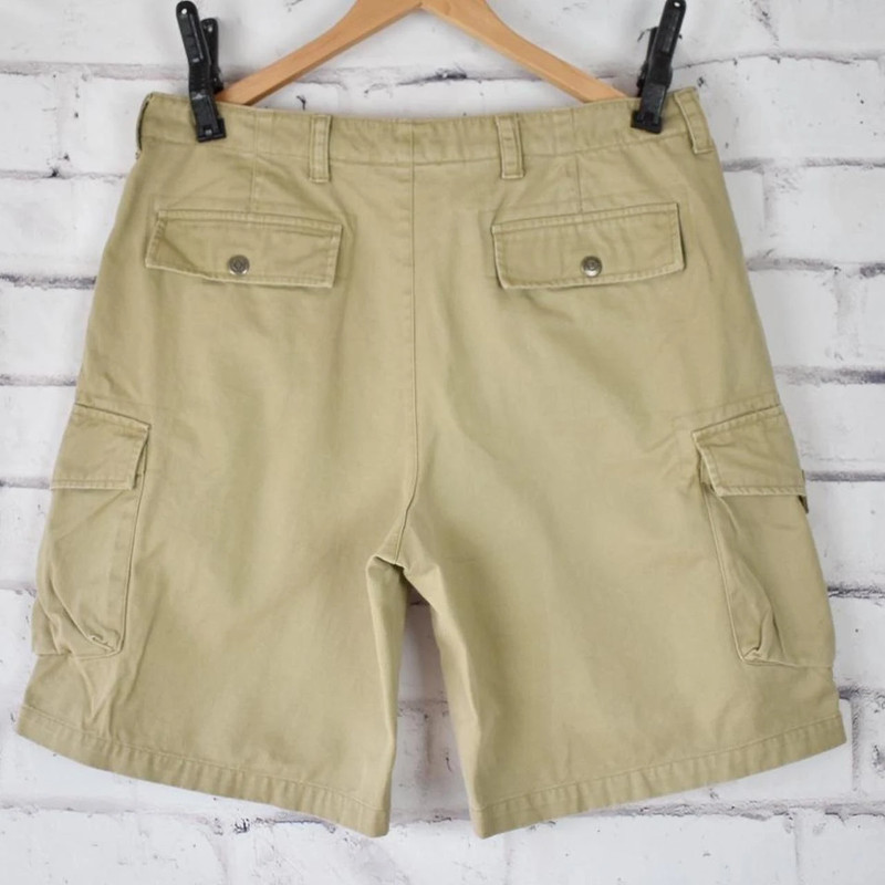 Baggy Cotton Twill Cargo Shorts 3